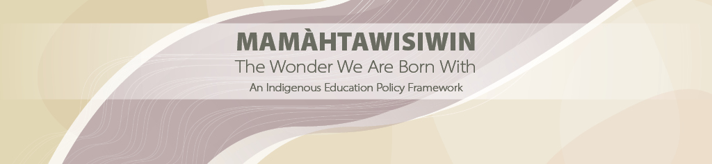 Mamàhtawisiwin: The Wonder We Are Born With - An Indigenous Education Policy Framework